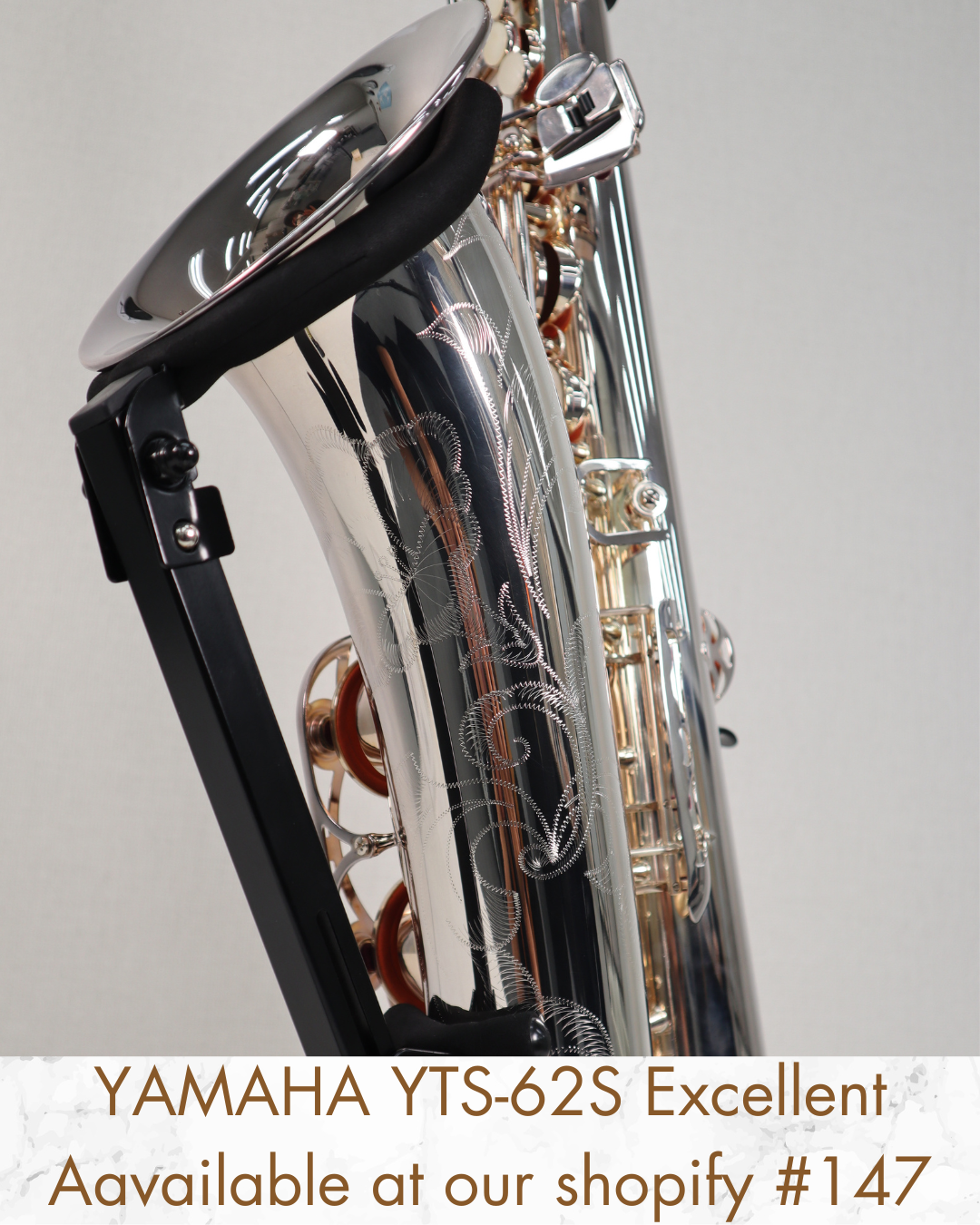 YAMAHA Tenor Saxophone YTS-62S Silver E39156 Made in Japan In stock #147