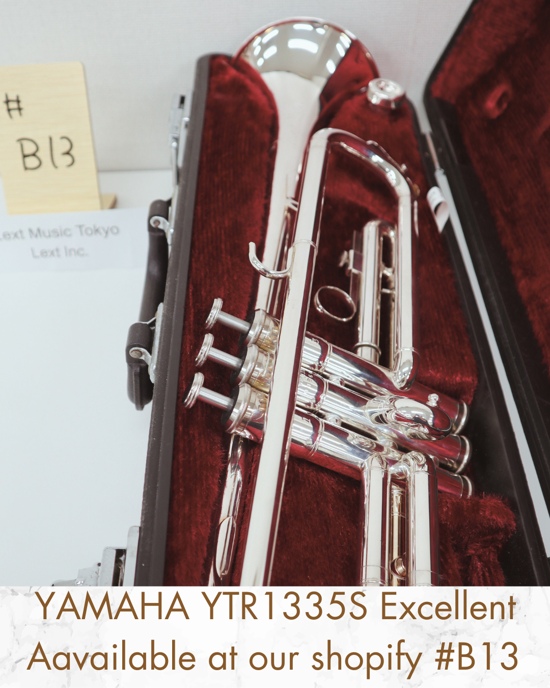 YAMAHA YTR-1335S Silver Trumpet Excellent - Made in Japan (918682) In Stock #B13