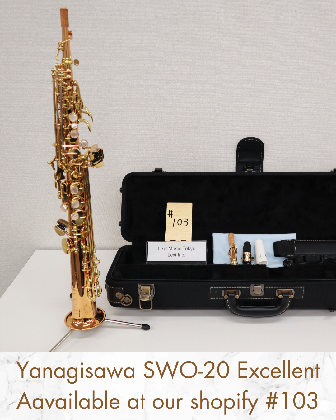 Yanagisawa S-WO20 Soprano Saxophone 0410047 Excellent Made in Japan In Stock #103