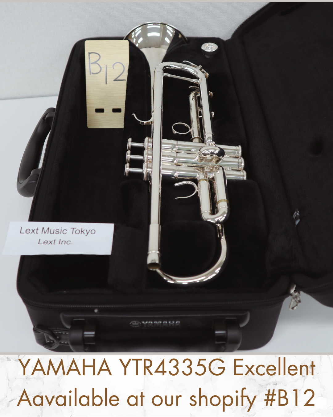 YAMAHA YTR-4335GS silver Trumpet (C58748) Excellent made in Japan in stock #B12