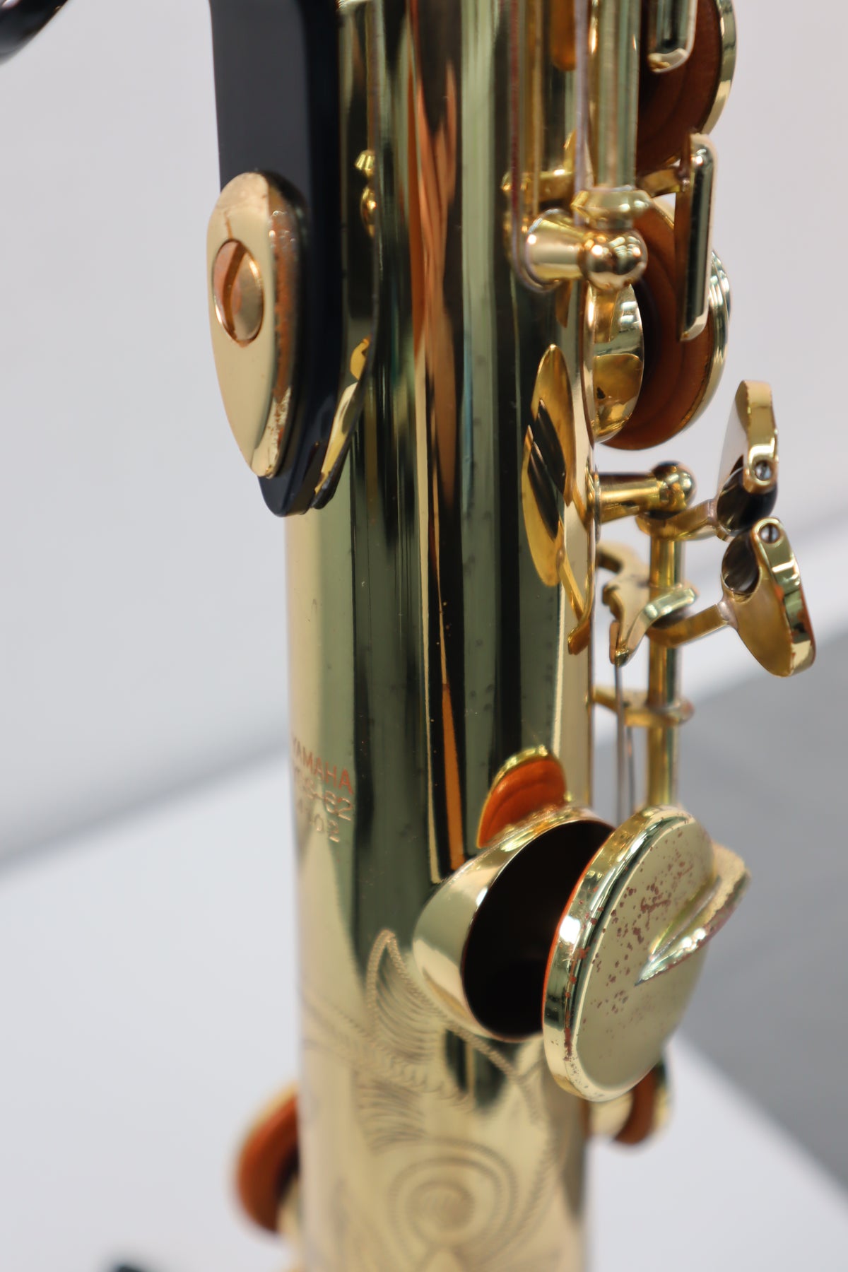 YAMAHA YSS-62 Purple Logo Soprano Saxophone 4102 Great Made in Japan #319