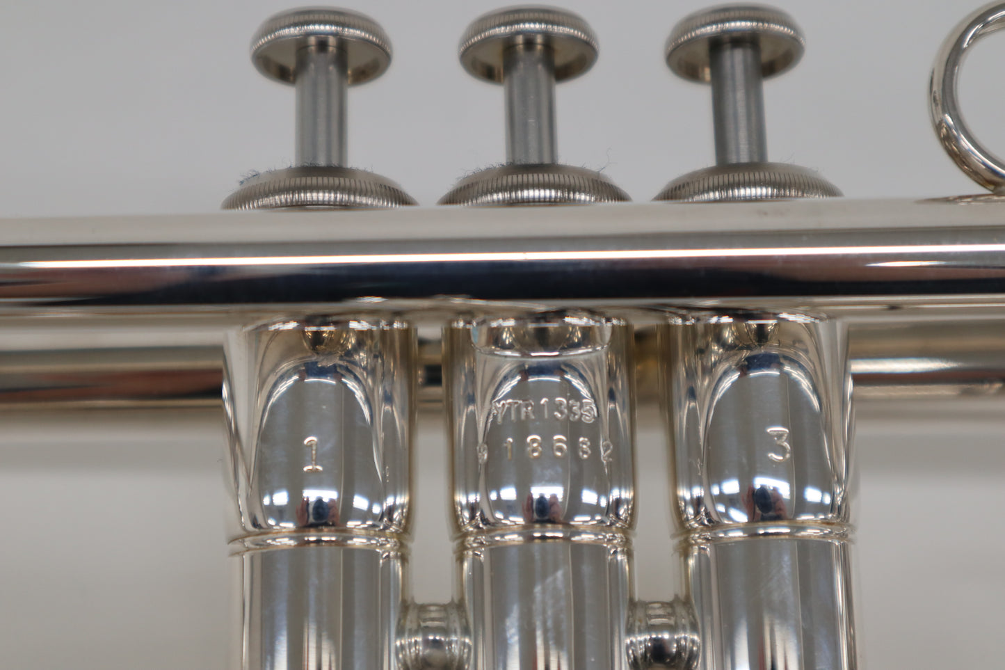 YAMAHA YTR-1335S Silver Trumpet Excellent - Made in Japan (918682) In Stock #B13