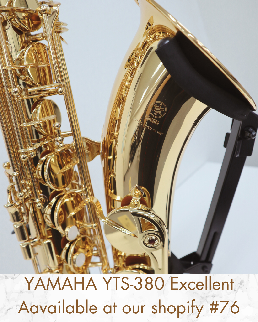 YAMAHA YTS-380 Tenor Saxophone (N58239) Excellent made in Indonesia In Stock #76