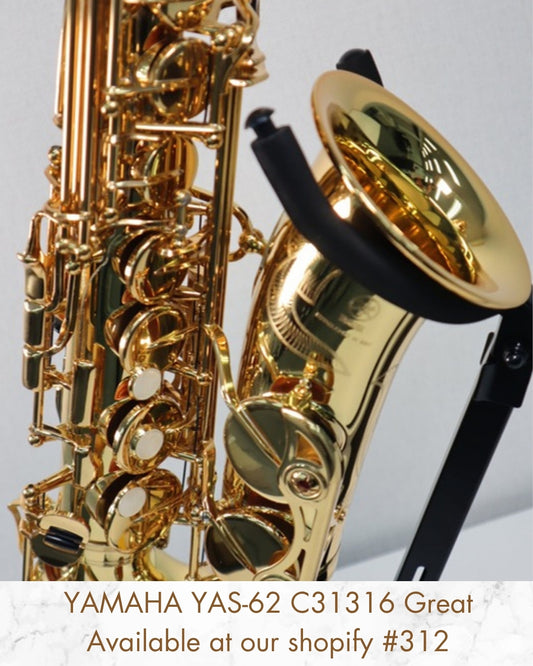 YAMAHA YAS-62 Alto Saxophone C31316 Great Made in Japan #312