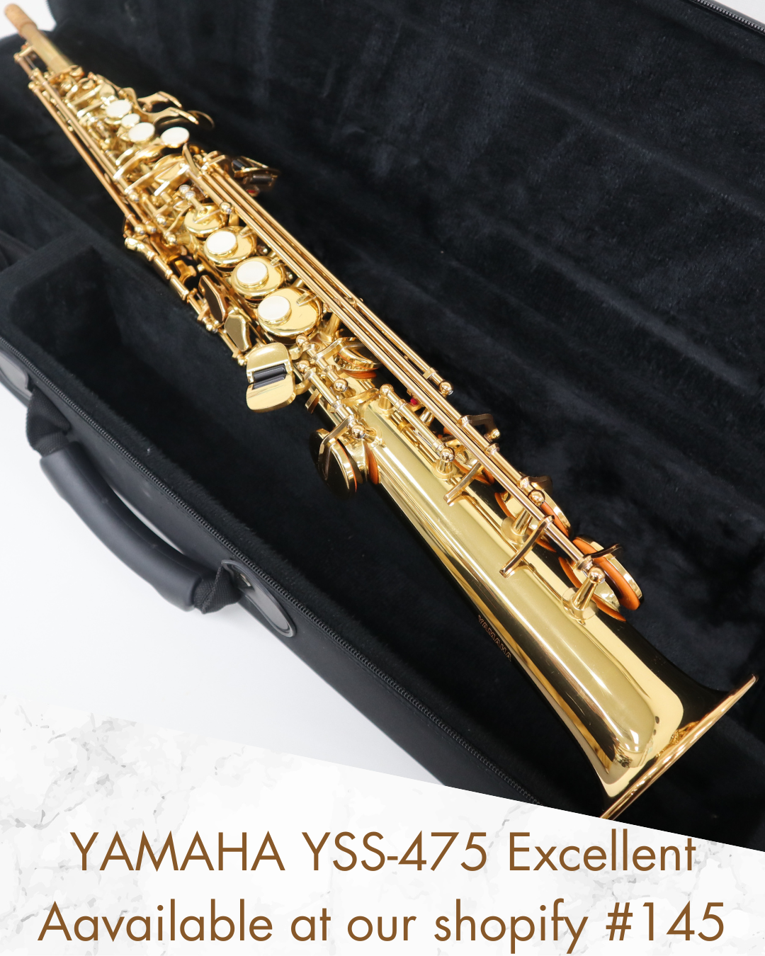 YAMAHA YSS-475 Soprano Saxphone 006197 Made in Japan Excellent In Stock #145