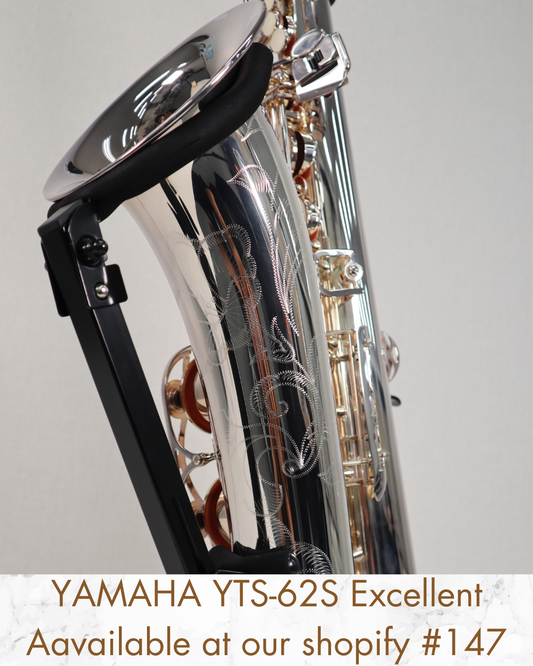 YAMAHA Tenor Saxophone YTS-62S Silver E39156 Made in Japan In stock #147