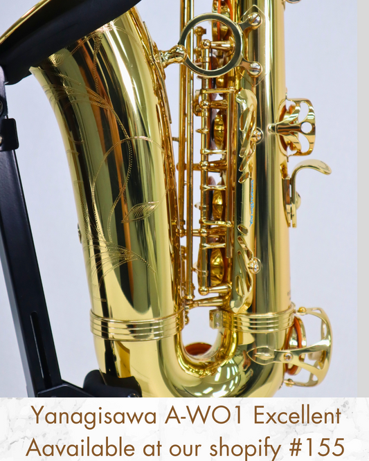 Yanagisawa Alto Saxophone A-WO1 00341836 Excellent Made in Japan In stock #155