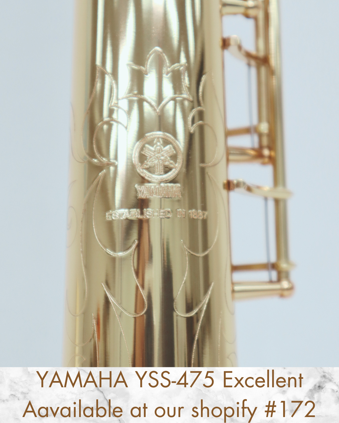 YAMAHA YSS-475 Soprano Saxophone 029883 Excellent Made in Japan In Stock #172
