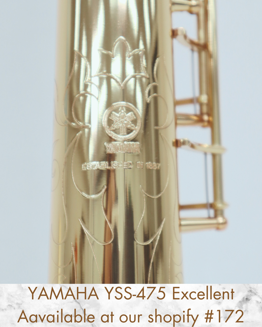 YAMAHA YSS-475 Soprano Saxophone 029883 Excellent Made in Japan In Stock #172