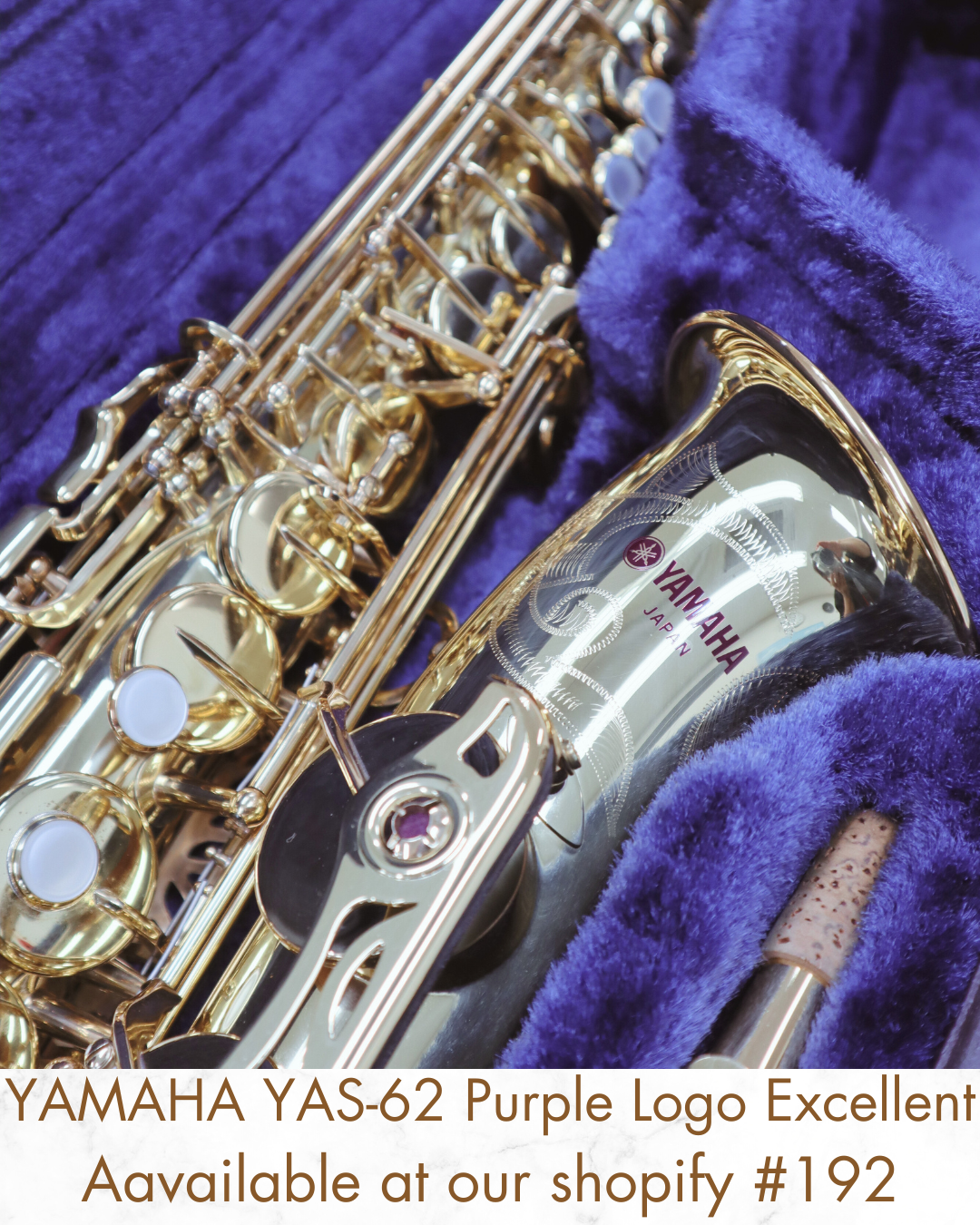 YAMAHA Alto Saxophone  YAS-62 Purple Logo 026326 Excellent made in Japan #192