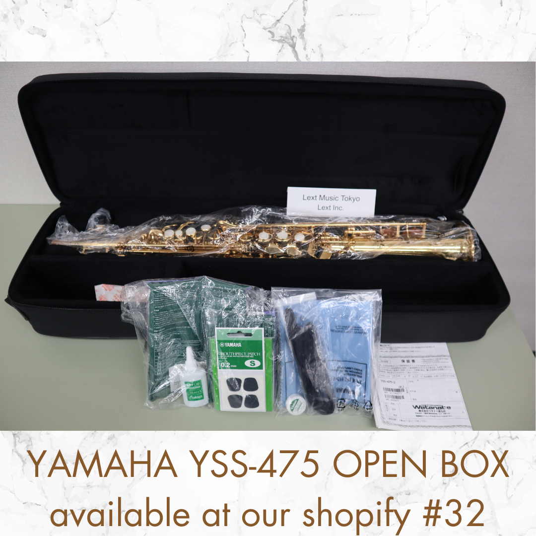 YAMAHA YSS-475 Soprano Saxophone OPEN BOX MADE IN JAPAN in Stock #32