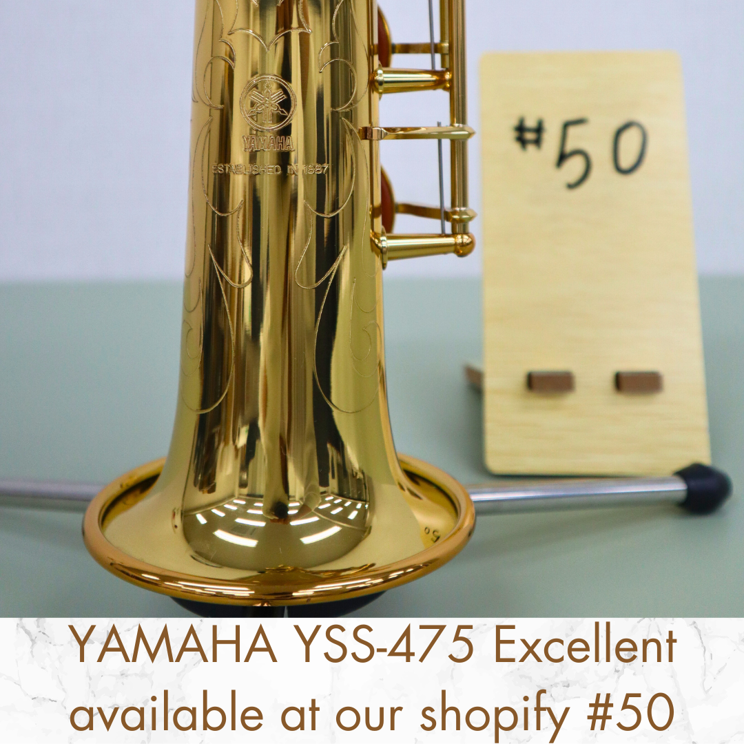 YAMAHA YSS-475 (020703) Soprano Saxophone Excellent Made in Japan in Stock #50