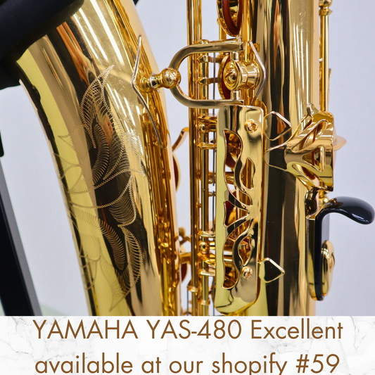 YAMAHA YAS-480 Alto Saxophone Excellent (M14381) Made in Japan in stock #59