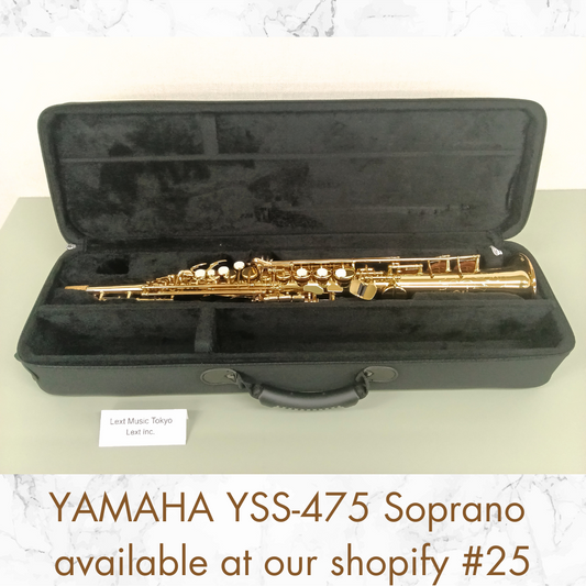 YAMAHA YSS-475 Soprano Saxophone Excellent condition Made in Japan USED in Stock #25