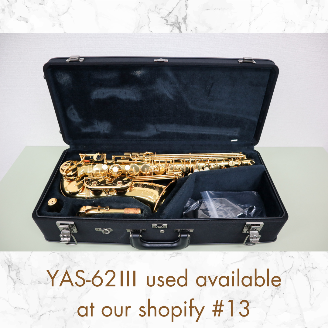 YAMAHA YAS-62Ⅲ Alto Saxophone, G1 Neck, Used Good, Made in Japan in Stock #13