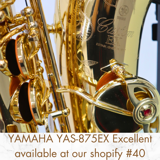 Yamaha YAS-875EX Alto Saxophone Excellent Unused Mouthpiece MADE IN JAPAN #40