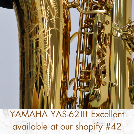 YAMAHA YAS-62Ⅲ Alto Saxophone, Excellent (D24195) MADE IN JAPAN in Stock #42