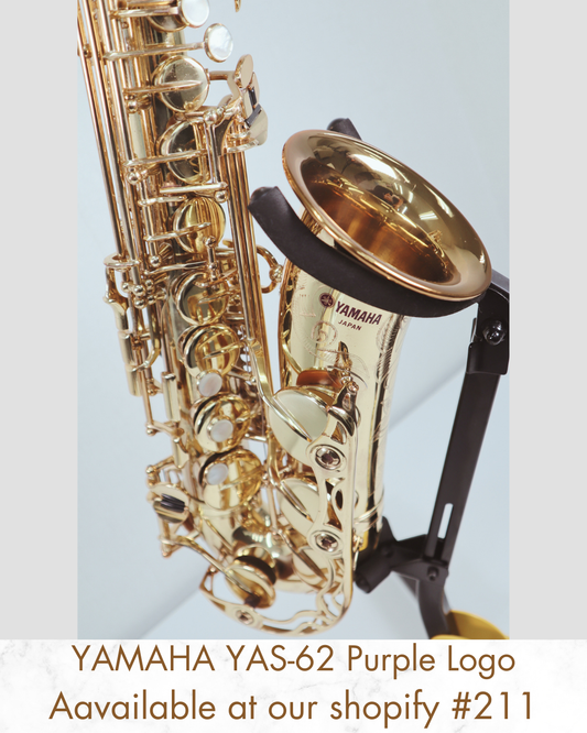 YAMAHA YAS-62 Purple Logo Alto Sax 036555 Great Made in Japan Vintage #211