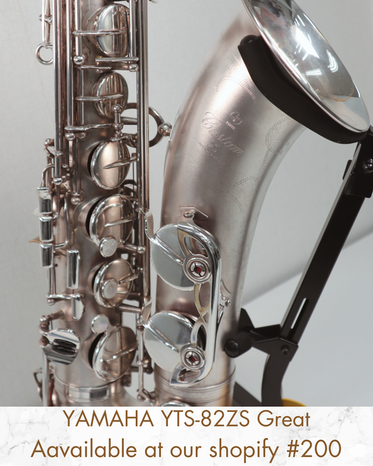 YAMAHA YTS-82ZS Satin (Silver Plated) Tenor Saxophone C50942 Made in Japan #200