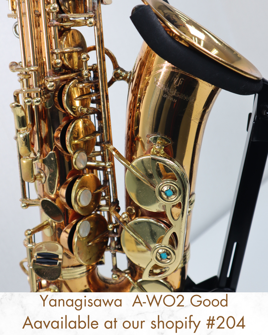 Yanagisawa Alto Saxophone A-WO2 00344308 Good Made in Japan In stock #204