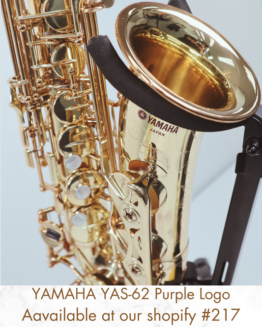YAMAHA YAS-62 Purple Logo Early 4-Digit Alto Saxophone 004343 Excellent Made in Japan #217