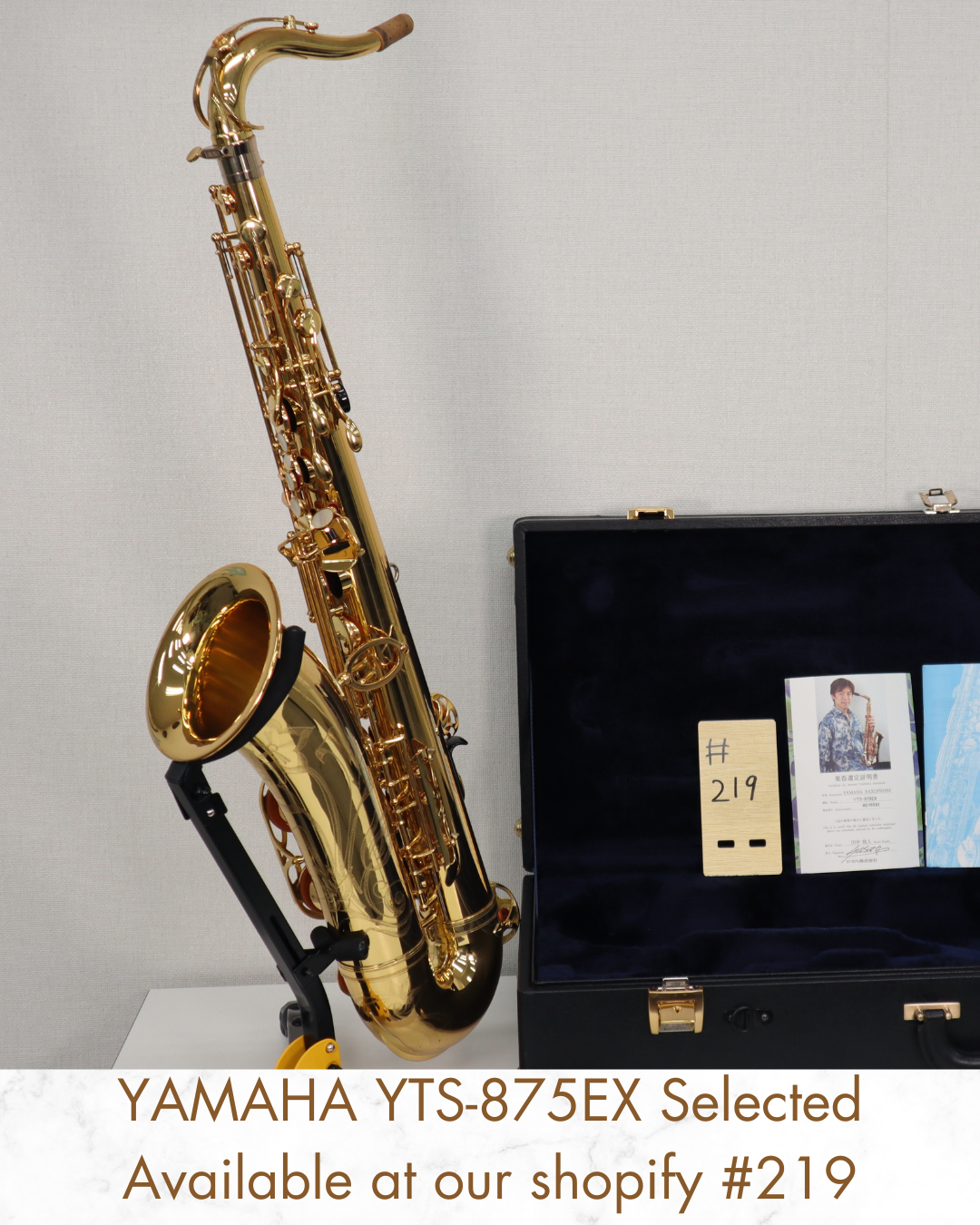 YAMAHA YTS-875EX D76581 Great Yasuto Tanaka Selected #219 Tenor Saxophone Made in Japan
