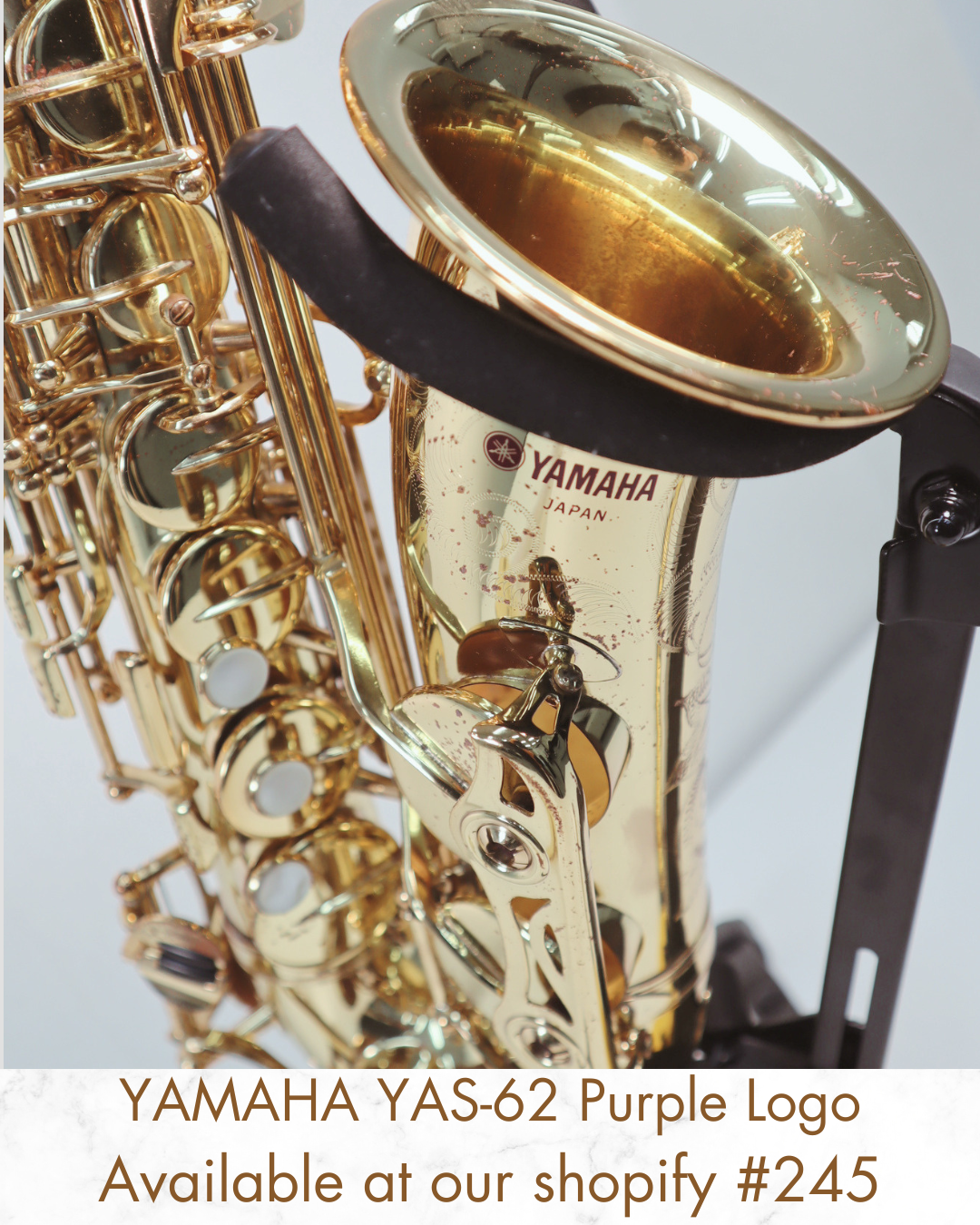 YAMAHA YAS-62 Purple Logo Alto Saxophone 020914 Great Made in Japan #245