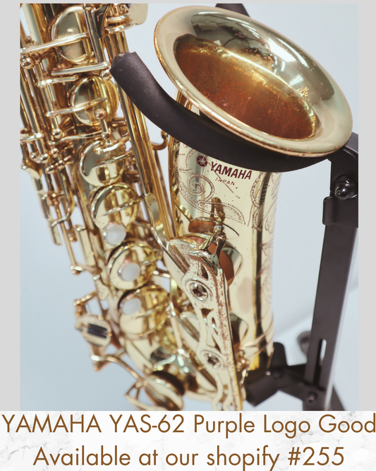 YAMAHA YAS-62 Purple Logo Alto Saxophone 018214 Good Made in Japan #255
