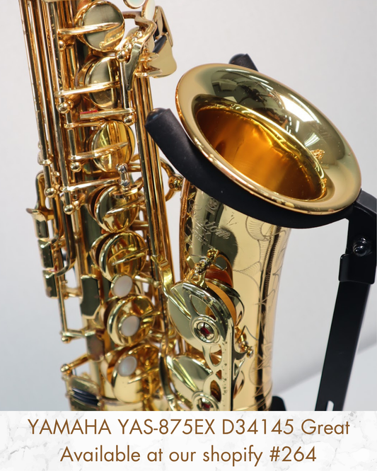 YAMAHA YAS-875EX Alto Saxophone D34145 Great Made in Japan #264