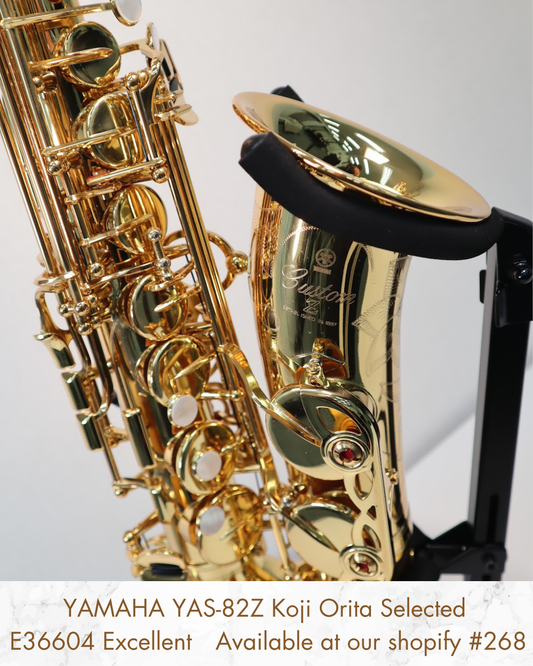 YAMAHA YAS-82Z Koji Orita Selected Alto Saxophone E36604 Excellent Made in Japan #268