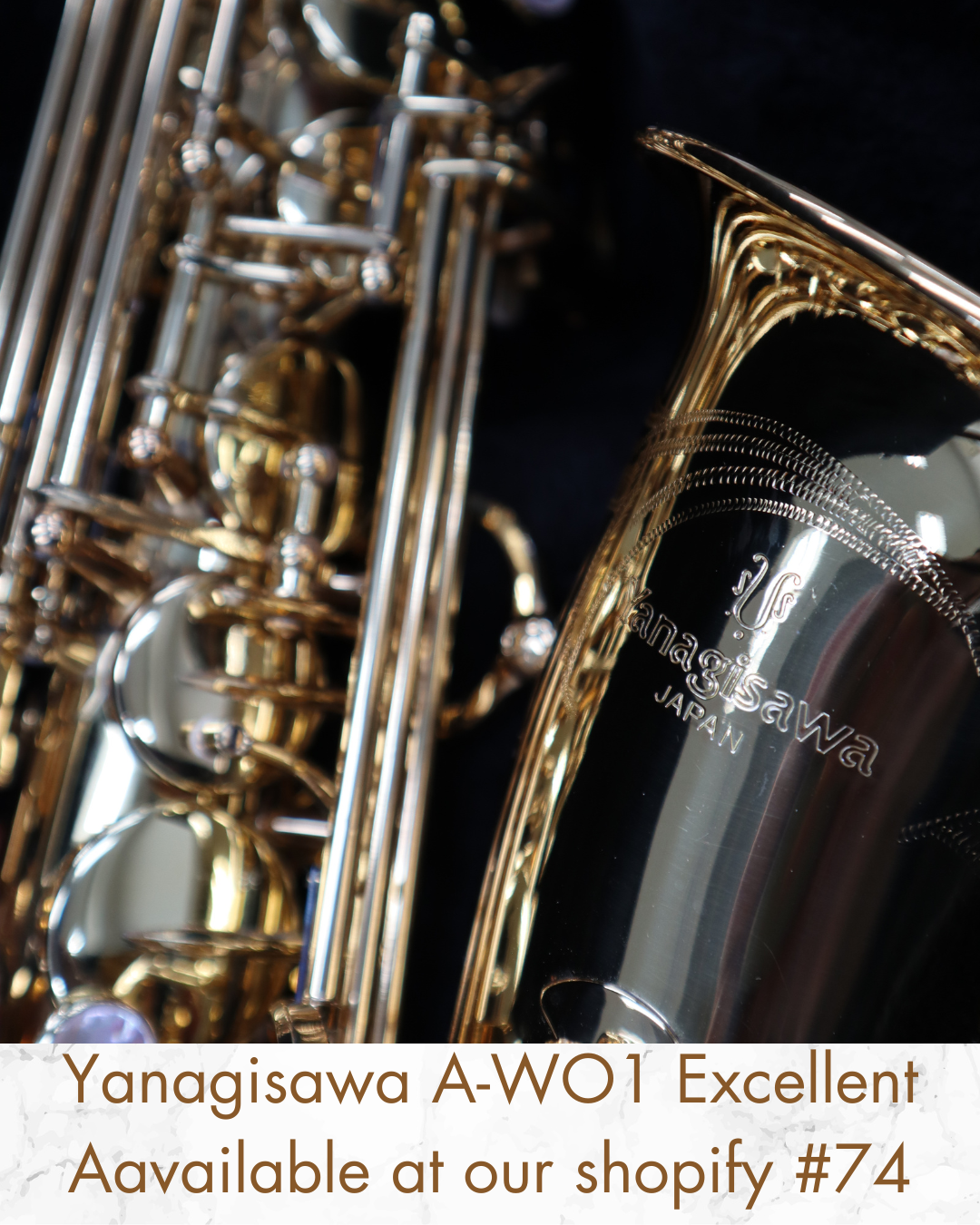 Yanagisawa A-WO1 Alto Saxophone 00336530 Excellent yellow brass Made in JAPAN In Stock #74