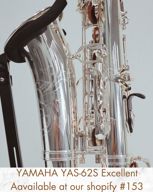 YAMAHA YAS-62S Silver Alto Saxophone c74014 Excellent Made in Japan In stock#153
