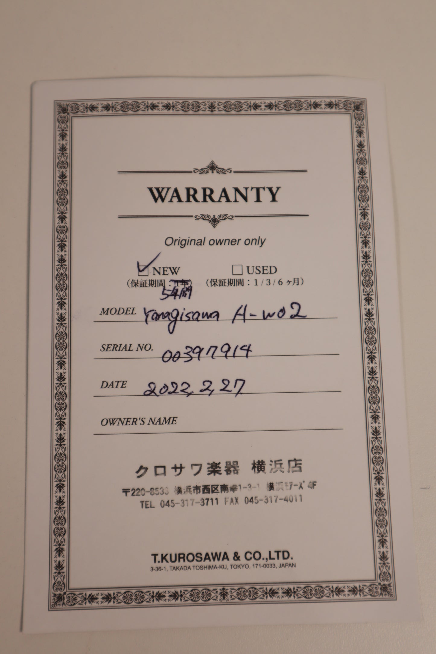 Yanagisawa A-WO2 Alto Saxophone 00397914 Great Made in Japan #258
