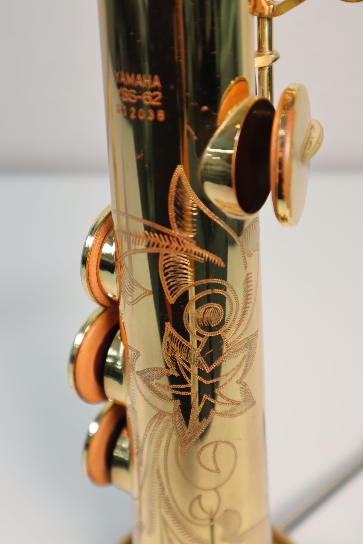 YAMAHA YSS-62 Purple Logo Soprano Saxophone 012038 Great Made in Japan #237