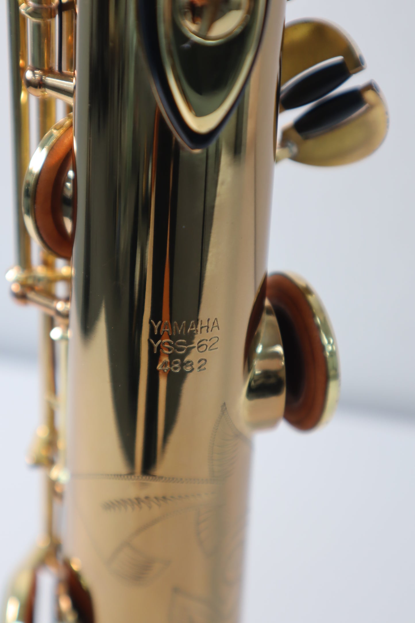 YAMAHA YSS-62 Purple Logo Soprano Saxophone 4832 Great Made in Japan #285