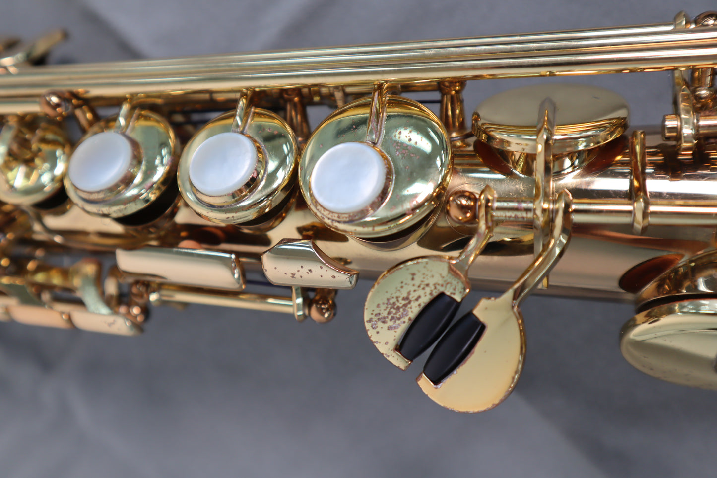 YAMAHA YSS-62 Purple Logo Soprano Saxophone 4832 Great Made in Japan #285