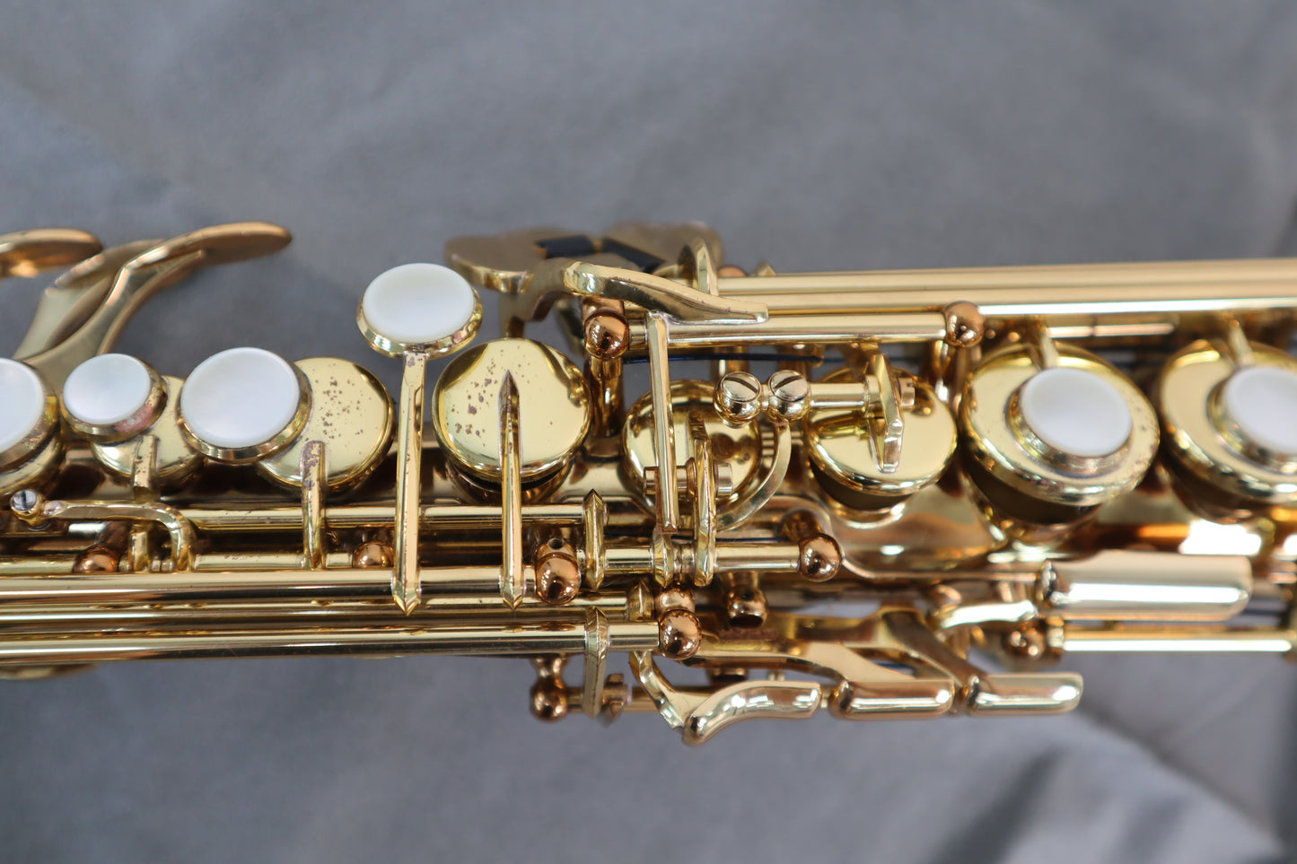 YAMAHA YSS-62 Purple Logo Soprano Saxophone 4832 Great Made in Japan #285