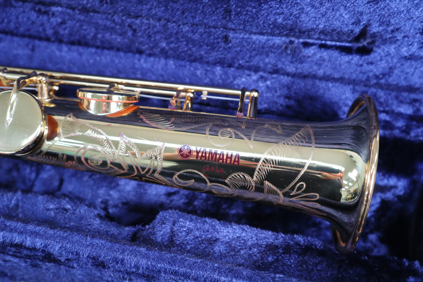 YAMAHA YSS-62 Purple logo Soprano Saxophone 0424 Great Made in Japan Stock #187