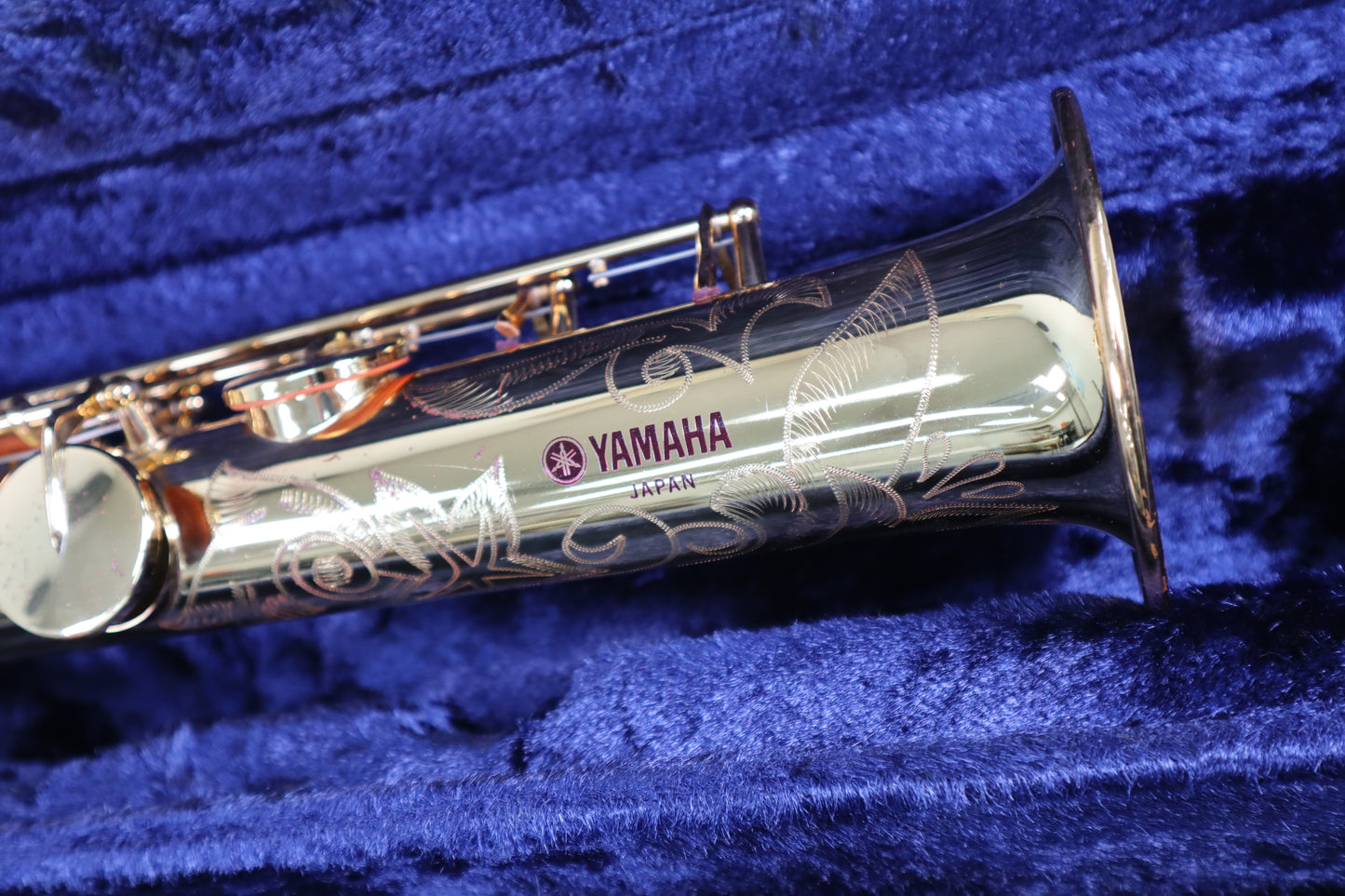 YAMAHA YSS-62 Purple logo Soprano Saxophone 0424 Great Made in Japan Stock #187
