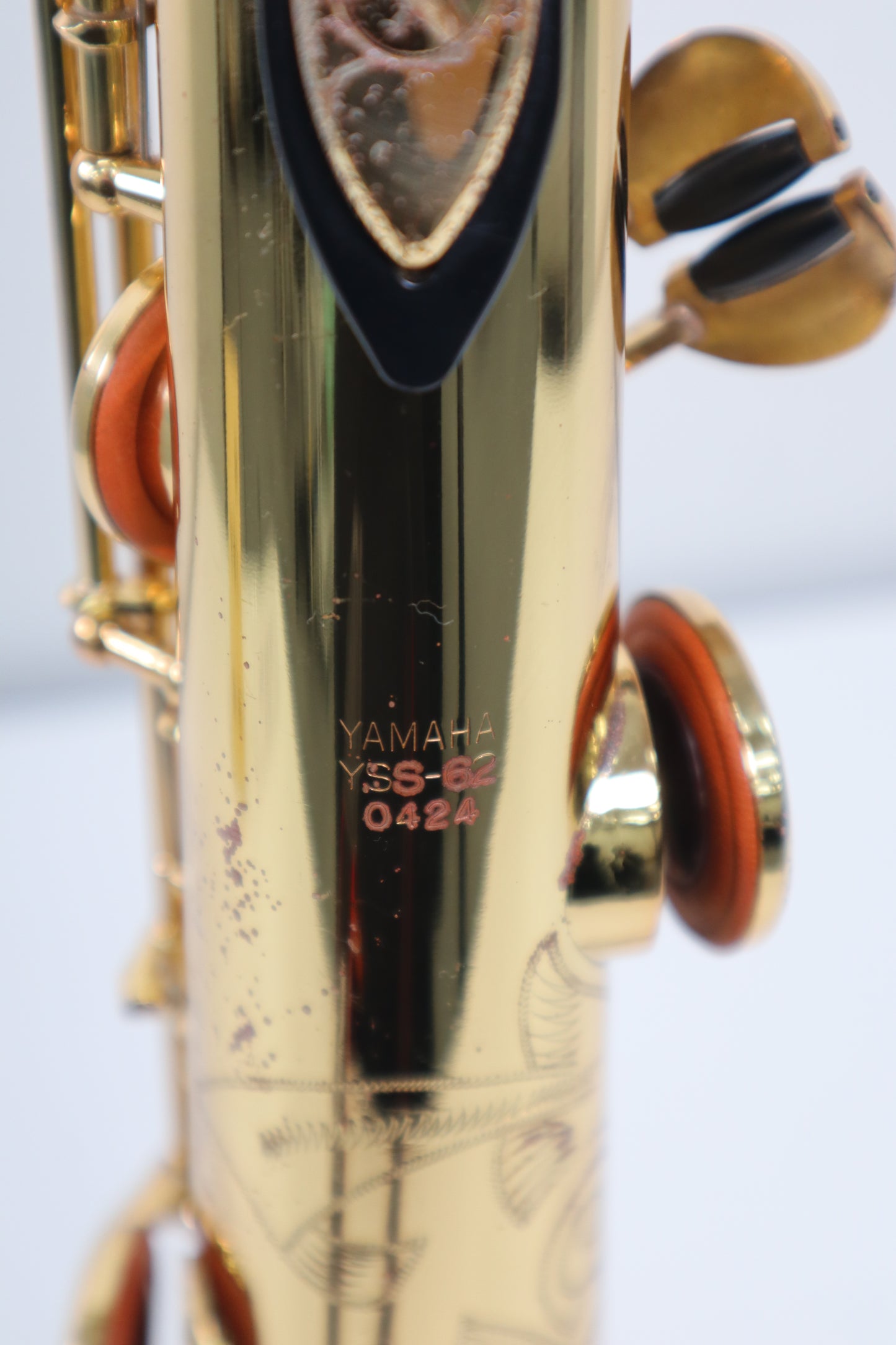 YAMAHA YSS-62 Purple logo Soprano Saxophone 0424 Great Made in Japan Stock #187