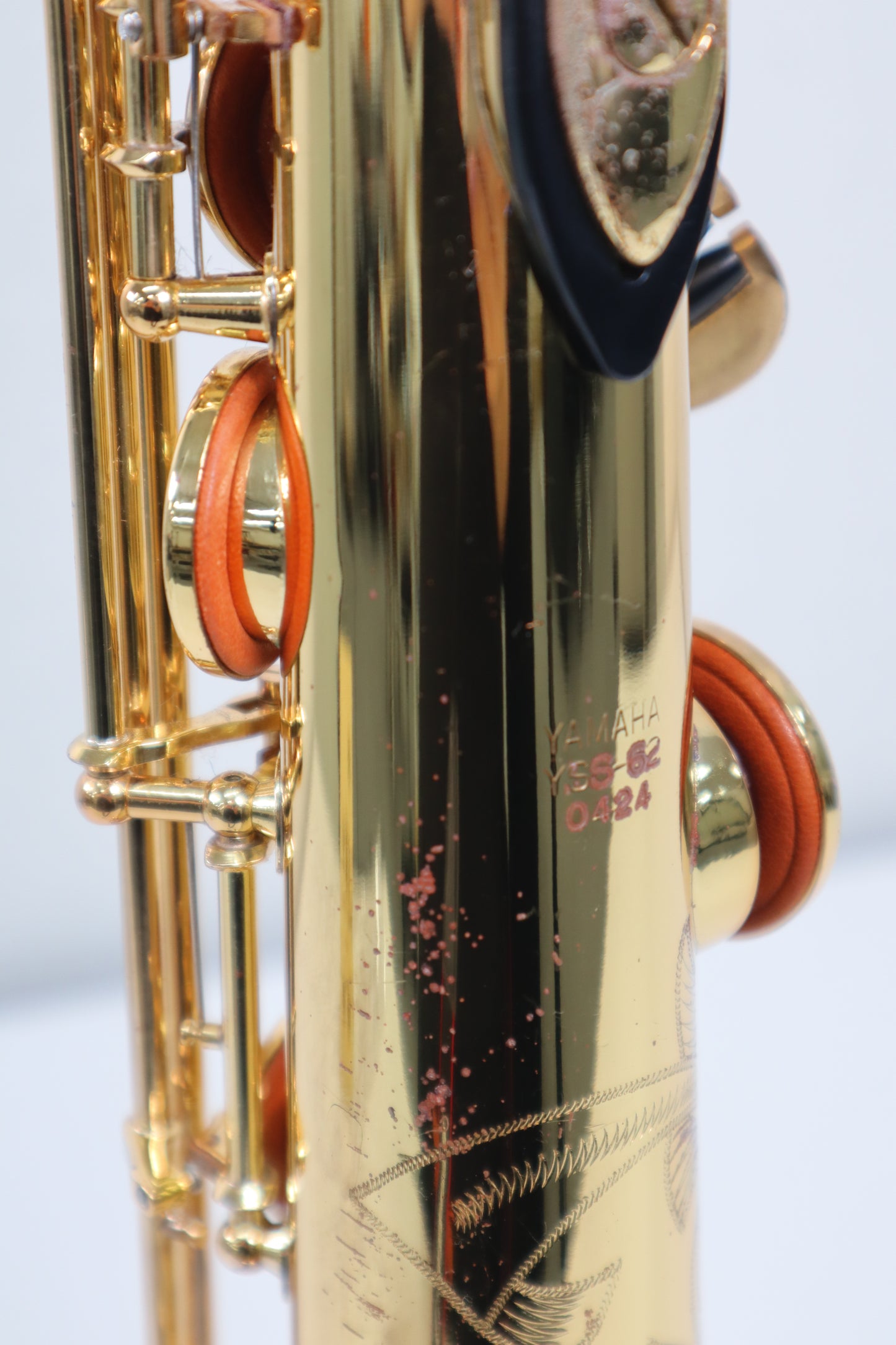 YAMAHA YSS-62 Purple logo Soprano Saxophone 0424 Great Made in Japan Stock #187