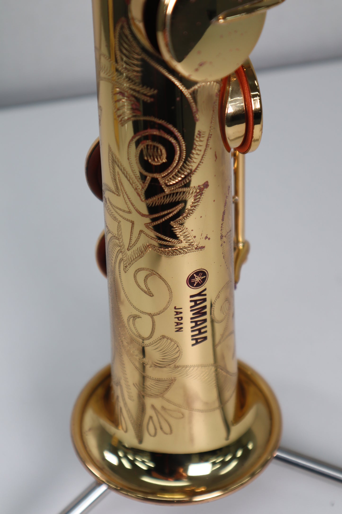 YAMAHA YSS-62 Purple logo Soprano Saxophone 0424 Great Made in Japan Stock #187