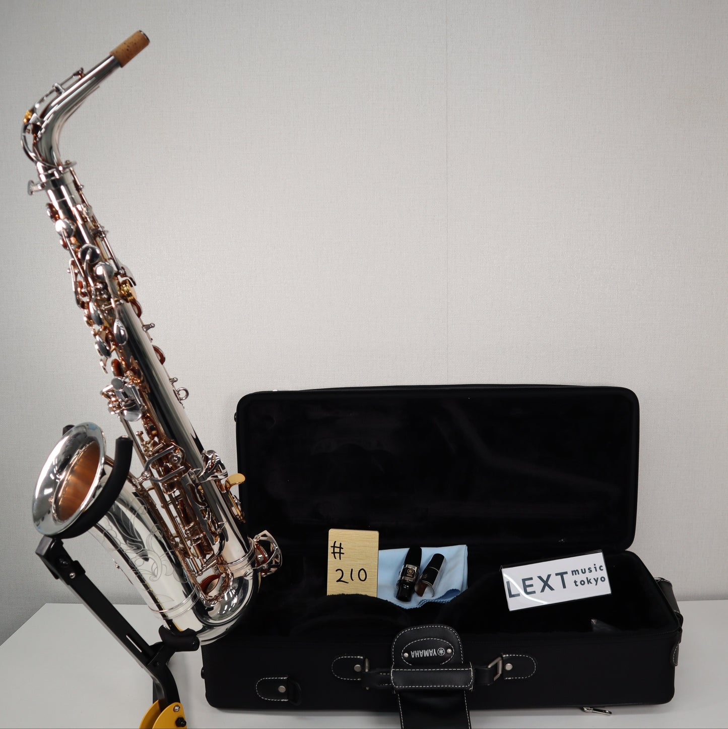 YAMAHA YAS-62S Silver Plated Alto Saxophone E08289 Excellent Made in Japan #210