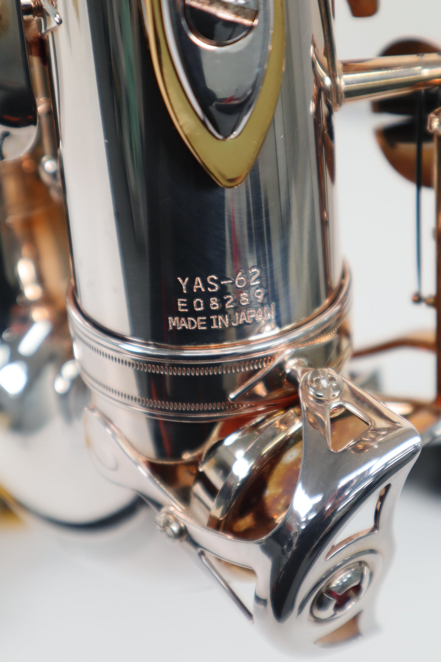 YAMAHA YAS-62S Silver Plated Alto Saxophone E08289 Excellent Made in Japan #210