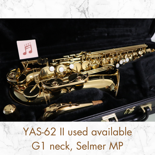 YAS-62II Alto Saxophone, G1 Custom Neck, Selmer MP Made in Japan in Stock