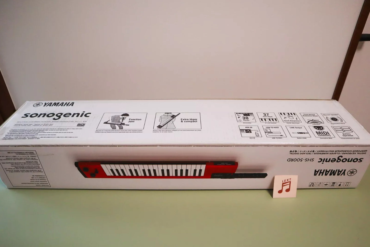 Sonogenic SHS-500 Red 37-Key Shoulder Keytar SHS-500RD