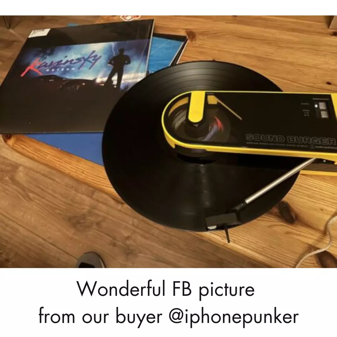 SOUND BURGER AT-SB727 YL Portable Bluetooth Turntable Yellow || Buy 2 get 50$ discount||
