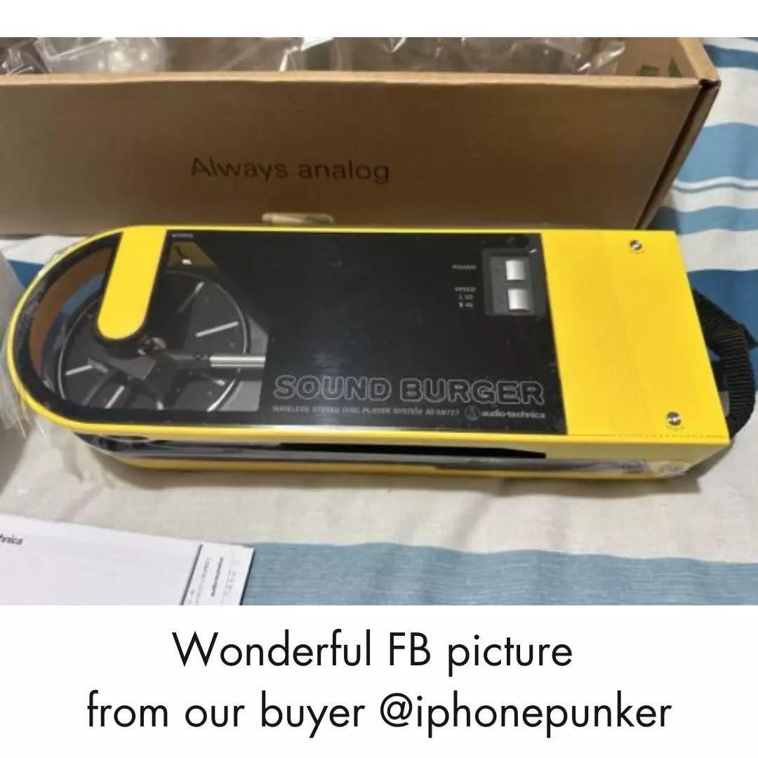 SOUND BURGER AT-SB727 YL Portable Bluetooth Turntable Yellow || Buy 2 get 50$ discount||