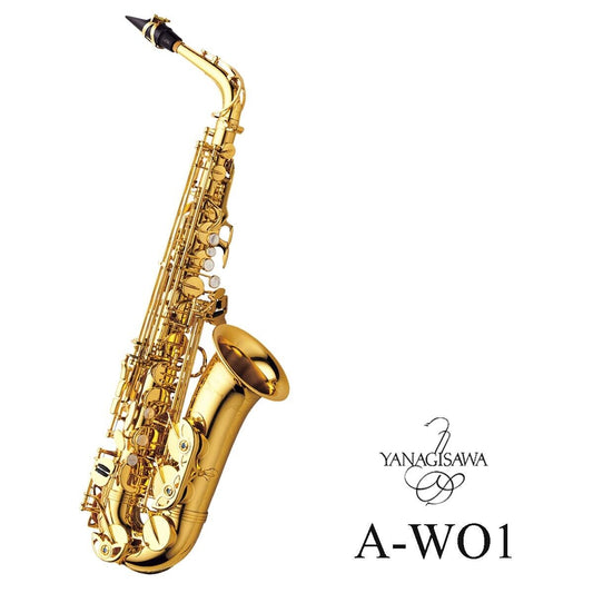 Yanagisawa / A-WO1 Alto Saxophone yellow brass Lacquer Finish JAPAN NEW